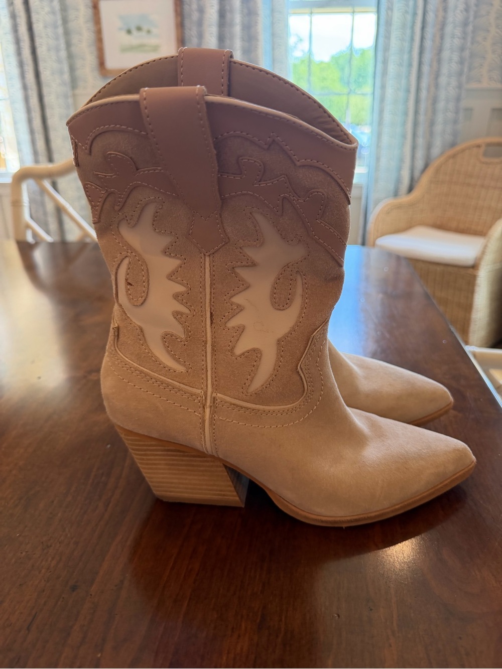 Dolce Vita Landen Western Boot in Natural - Picture 4 of 6